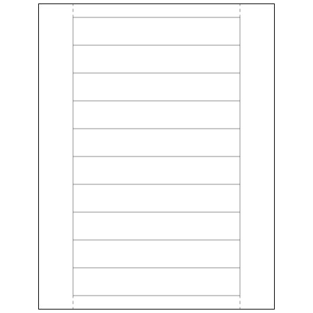 Bsc Preferred 1 x 6'' Plastic Label Holder Insert Cards, 500PK LH248